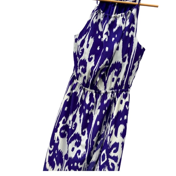 Athleta Ikat Bloom Ripple Maxi Dress - Vibrant Cobalt, Size S - Picture 2 of 4
